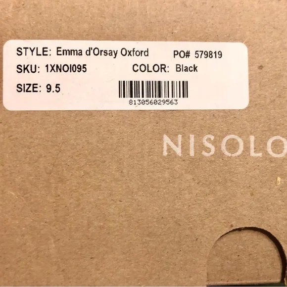 😍 NISOLO BLK EMMA D’ ORSAY OXFORD SHOES! 🎯 - Picture 14 of 16